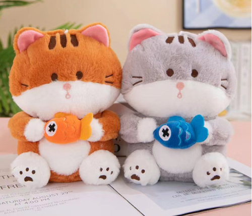 Игрушка мягкая КОТ с рыбкой (201950909)