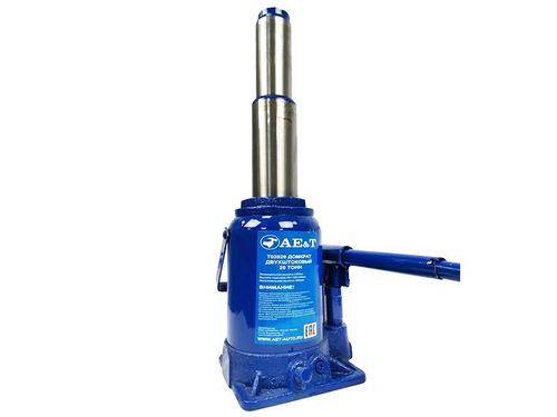 Домкрат бутылочный двухштоковый 20 тонн AE&T T02020