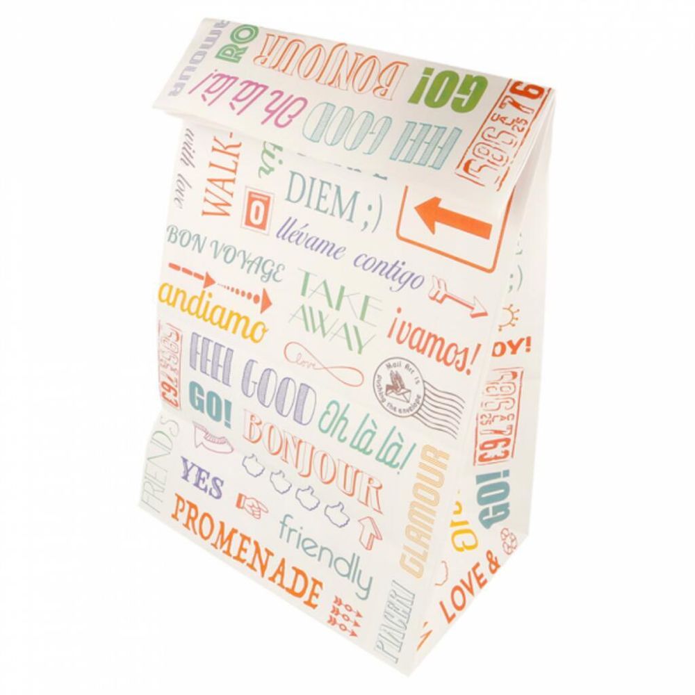 Пакет для покупок без ручек   22+14*37 см, крафт-бумага, Garcia de PouИспания