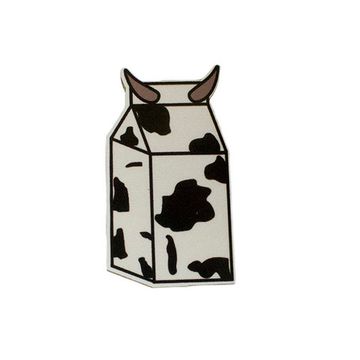 Значок деревянный (брошь)  Milk. Fire Pin