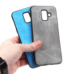 Чехол текстильный для Samsung Galaxy A6 (2018), 010817 Голубой