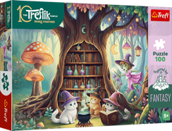 Pazl \ Puzzle \ Пазлы Puzzles - "100" Inspired By Fantasy - Magic kittens / KAZSTUDIO SA The Treflik Family