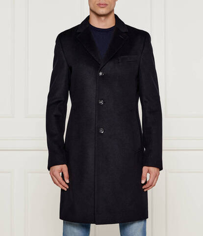 Хлопковое пальто Hyde BOSS BLACK - темно-синий(50525739)