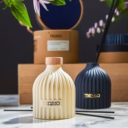 Диффузор ароматический Sandalwood, Bergamot & Citrus из коллекции Edge, 200 мл, тёмно-синий