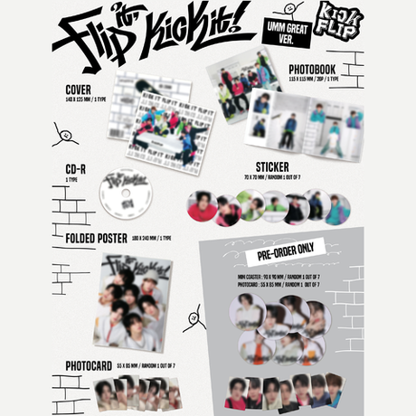 Альбом KickFlip - 1st Mini Album 'Flip it, Kick it!' [Umm Great ver.]