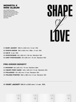 Альбом MONSTA X - SHAPE of LOVE 11th Mini Album RANDOM Version