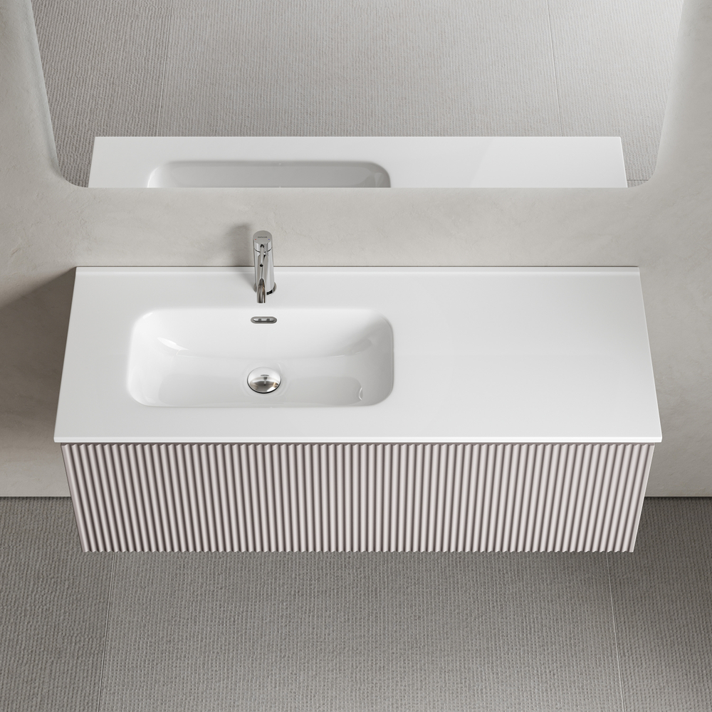 Тумба подвесная SANCOS Snob R 1.0 1195х445х406, c одним ящиком оснащенным доводчиками, Doha Soft , арт.SNR1.0120LSM