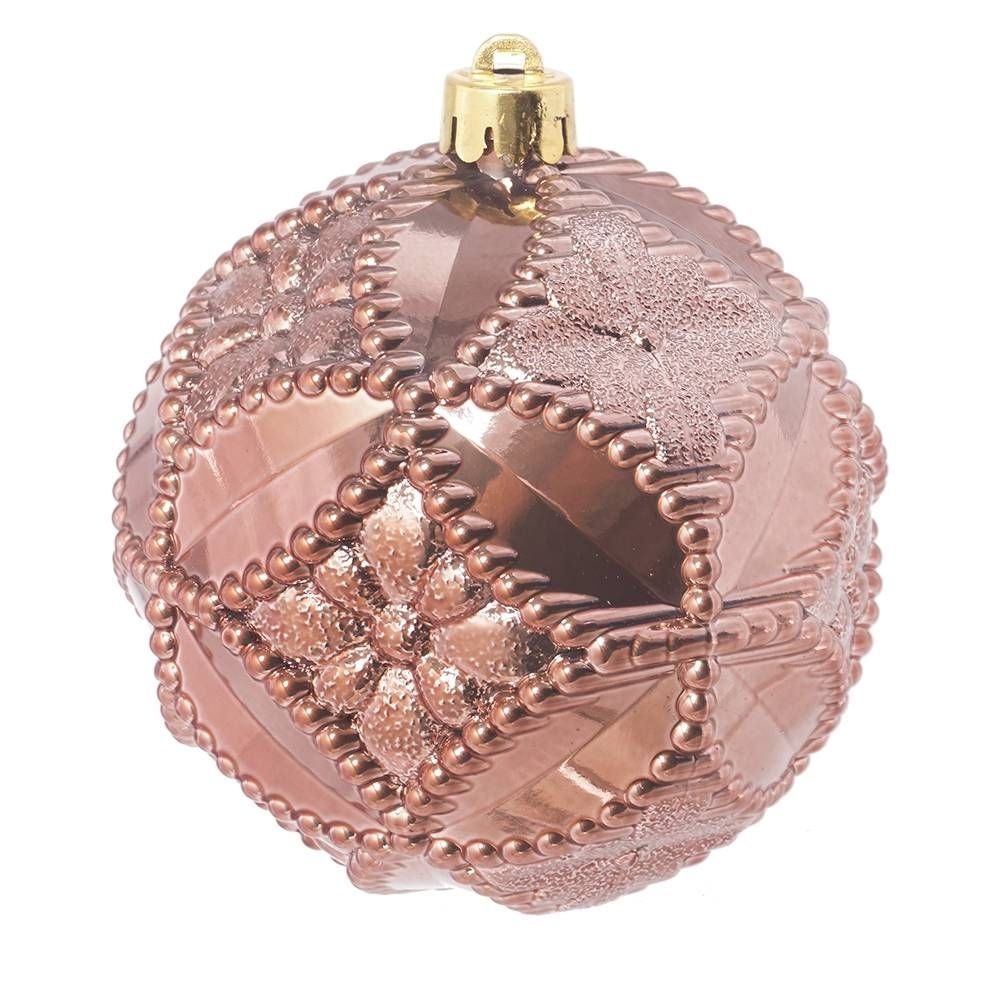 GAEM Набор из 2шт Украшение новогоднее Шар "Готический орнамент", D10 см, L20 W10 H10 см