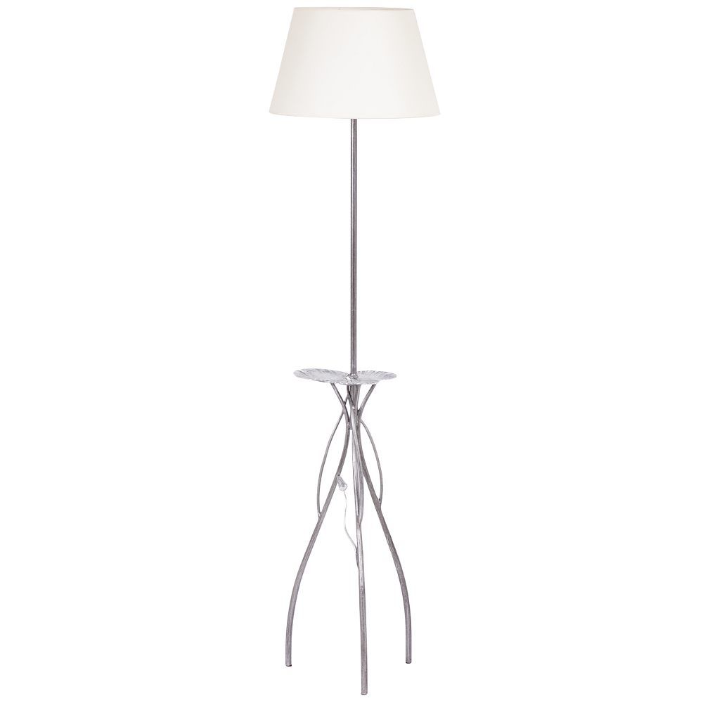 Светильник напольный торшер Нимфея с абажуром Сити-2 Кремовый