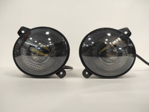 M78 - Белый / ПТФ M78 линзы Bi-LED, для Lada Largus, Kalina, Kalina II, Granta, Datsun, светодиодные противотуманные фары (2 шт. / комплект)