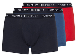 Мужские боксеры спортивные Tommy Hilfiger Trunk 3P - desert sky/petrol blue/prime red