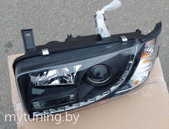 Передние фары daylight black для VW T4