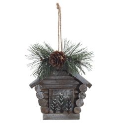 GAEM Изделие декоративное подвесное"Домик", L11 W6 H15 см, 3в.