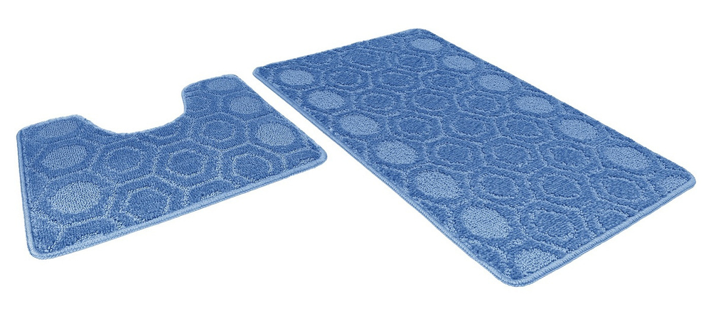 Набор ковриков АКТИВ icarpet 50*80+50*40 002 синий