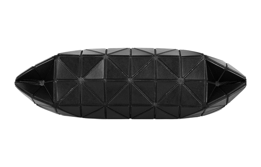 ISSEY MIYAKE Polyvinyl Chloride Resin Baguette Shoulder Bag, Handbag Small Unisex Matte Black