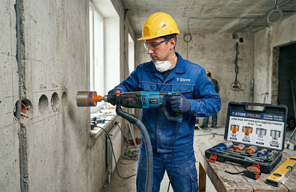 Какую алмазную коронку выбрать для сверления подрозетников