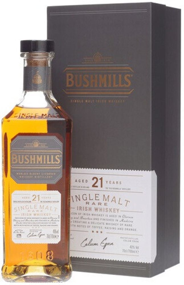 Виски Bushmills 21 Years Old gift box, 0.7 л