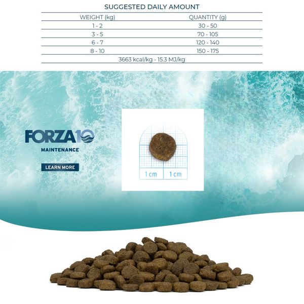 Сухой корм Forza10 Mini Maintenance Cervo/Patate для собак мелких пород с олениной и картофелем