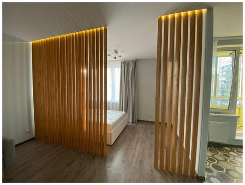 Перегородка 40х60мм с подсветкой из Сосны