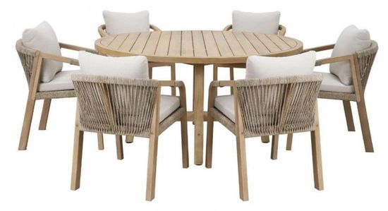 Кресло деревянное с подушками Rimini KD