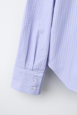 ZARA РУБАШКА И ТОП В ПОЛОСКУ, СИНИЙ