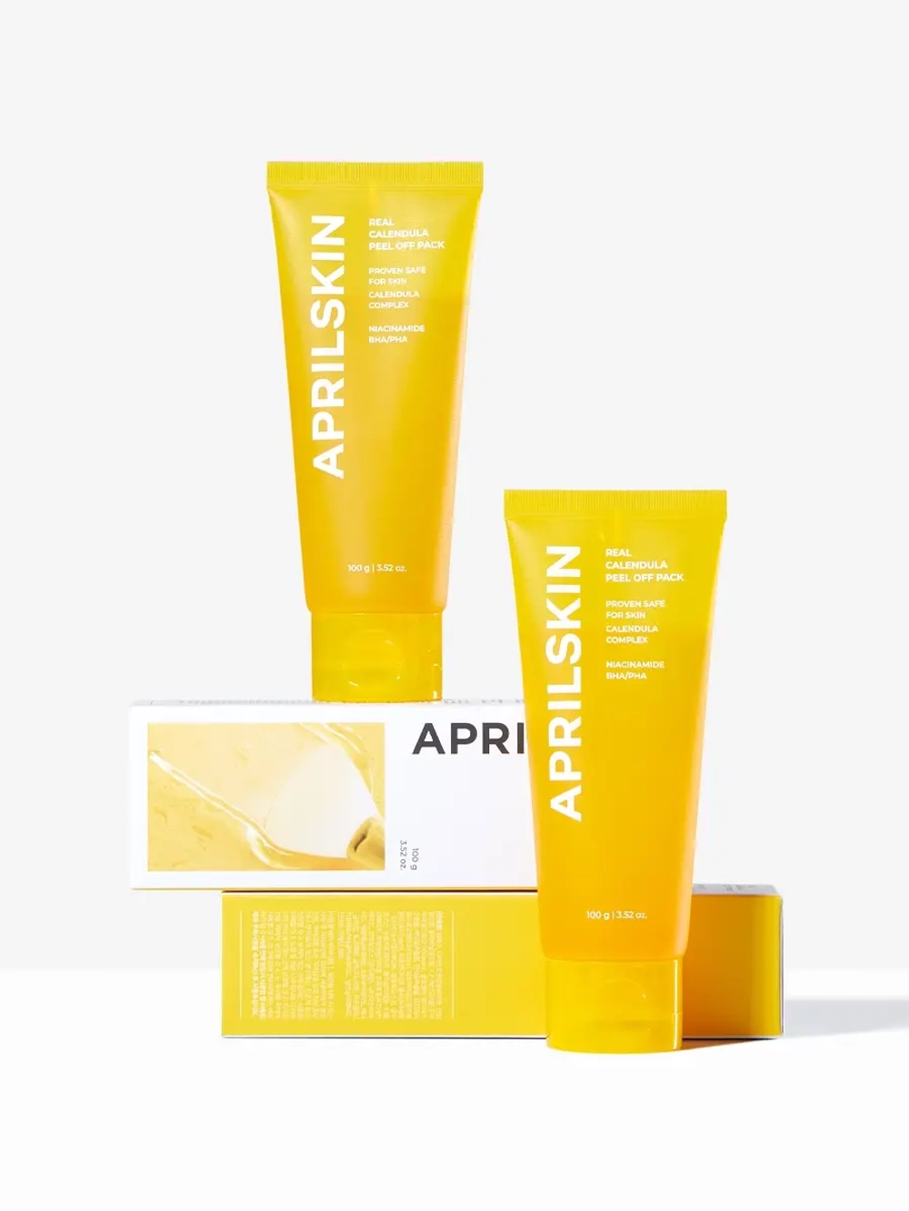 APRILSKIN Отшелушивающая маска-пленка с экстрактом календулы для сияния кожи Calendula Peel Off Pack 100 гр