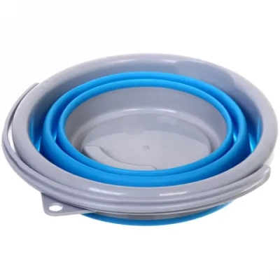 Ведро складное круглое 5л микс цветов 25х20см