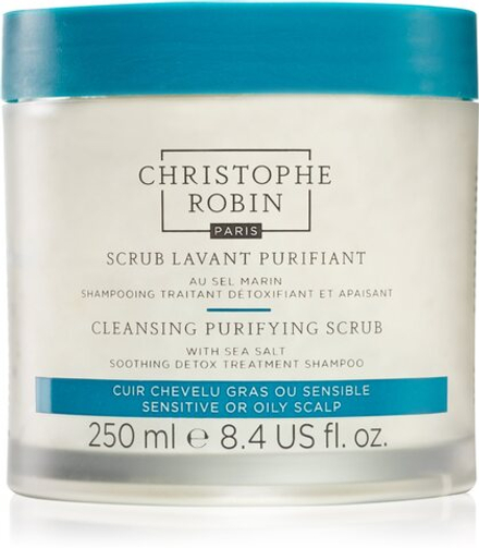 Christophe Robin Cleansing Purifying Scrub with Sea Salt - очищающий шампунь с эффектом пилинга /   250  ml  / GTIN 5056379590548