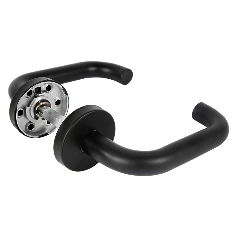 Ручка Fuaro (Фуаро) раздельная R.DSS201-0203/19 (8х110 мм) (INOX 201) BLACK