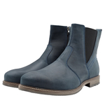 651511 полусапоги мужские синие