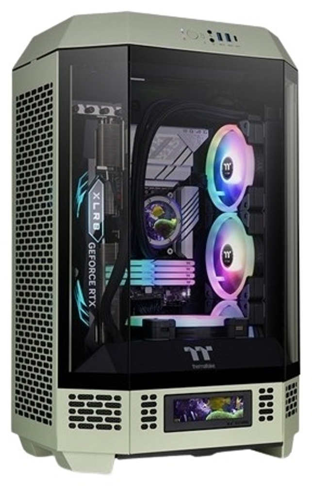 Корпус Thermaltake The Tower 300 CA-1Y4-00SEWN-00 зеленый