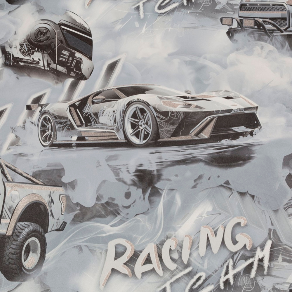 Обои виниловые HC72349-41 PALITRA HOME Racing Team, сюжетный рисунок размер 1.06 х 10.05 м