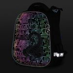 Ранец BRAUBERG LUMINOUS, 2 отделения, с брелоком, "Scorpio", СВЕТЯЩИЙСЯ РИСУНОК, 38х29х16 см, 271368