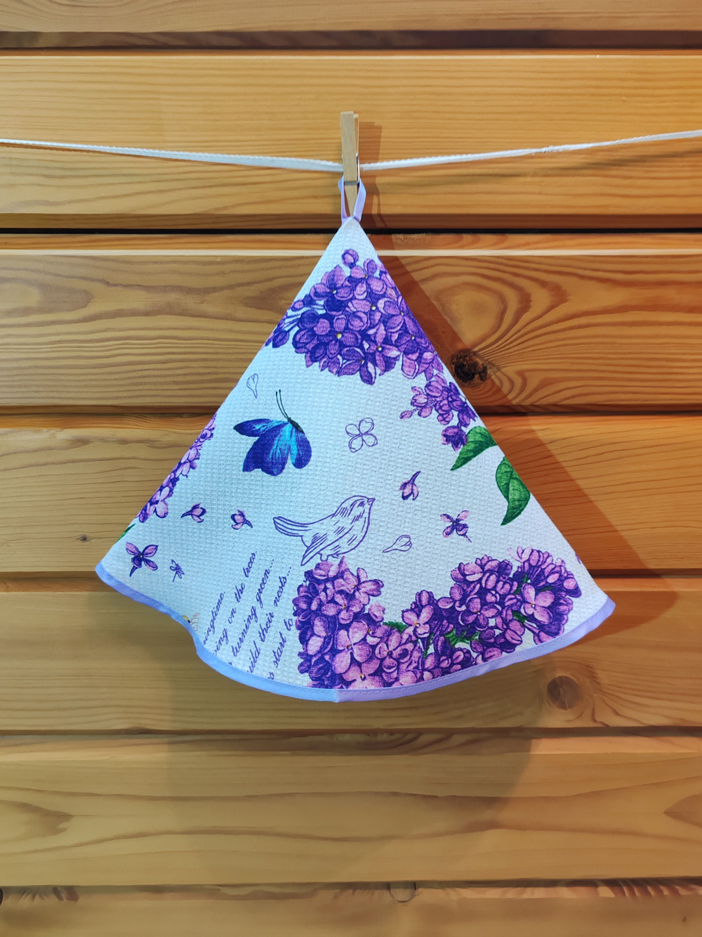 Полотенце кухонное, круглое, 2 шт, вафельное полотно