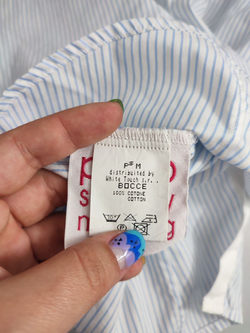 Рубашка из хлопка в полоску 44 размер