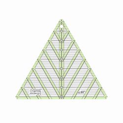Треугольная линейка для пэчворка в дюймах с углом 60° (арт. D18-S)