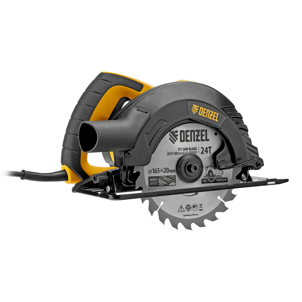 Пила циркулярная CSD-165, 1400 Вт, 165 мм// Denzel