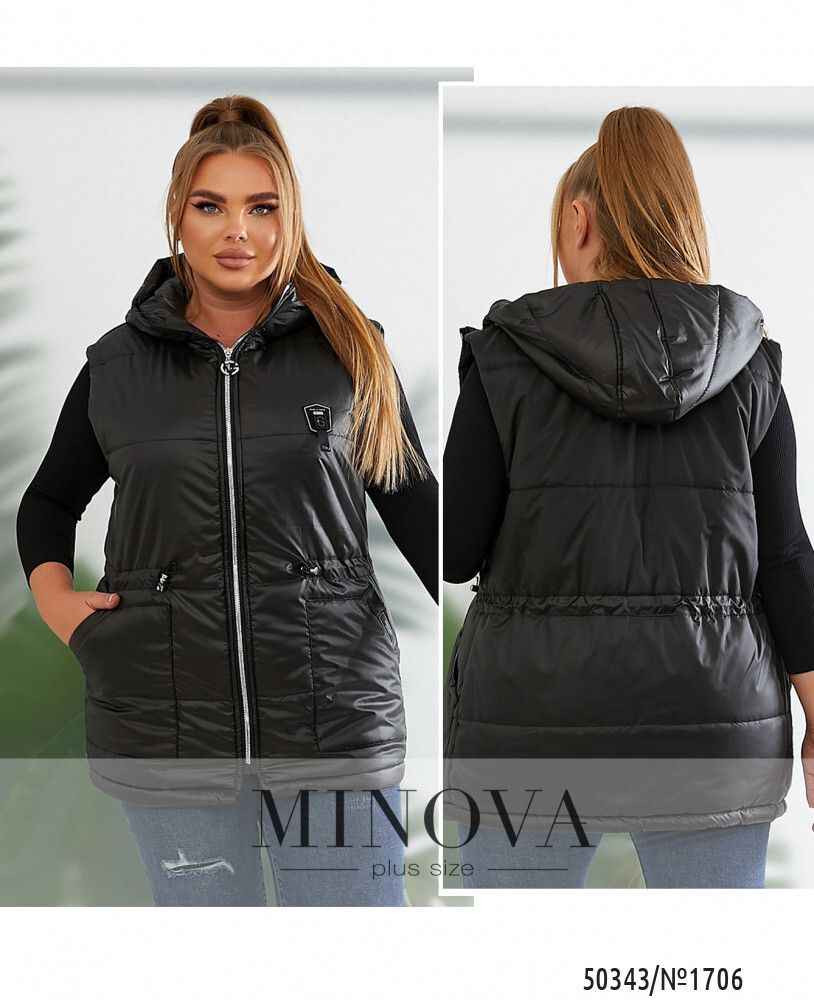 Жилет 1706-черный Minova
