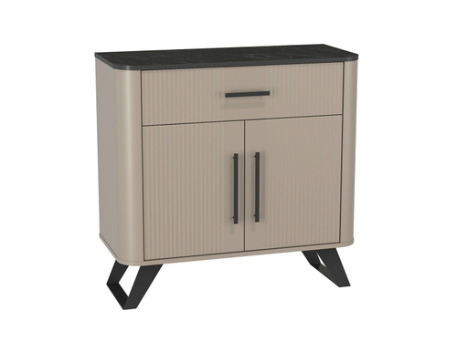 Фиделия комод 76.03 серый камень / мрамор черный