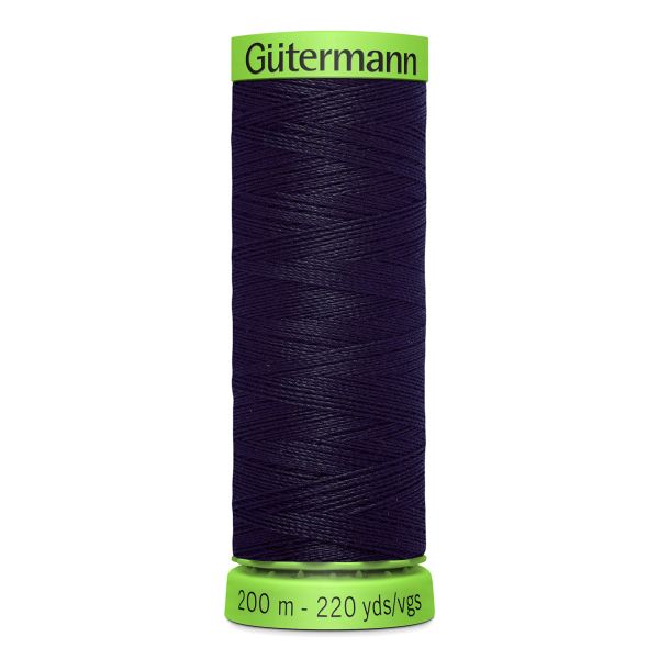 Нитки для тонких тканей Gutermann Extra Fine 150 (200 метров), 5 кат. | 665 сине-черный