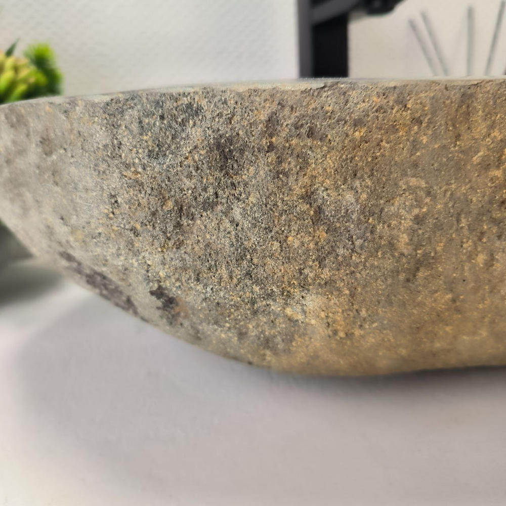 Раковина из речного камня RS-63629 (60*37*15) 0124