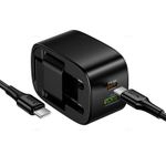 Складное зарядное устройство на Type-C Hoco CS102A PD30W+QC3.0 (black)