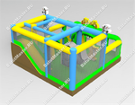 Коммерческий надувной батут "Законы джунглей макси"