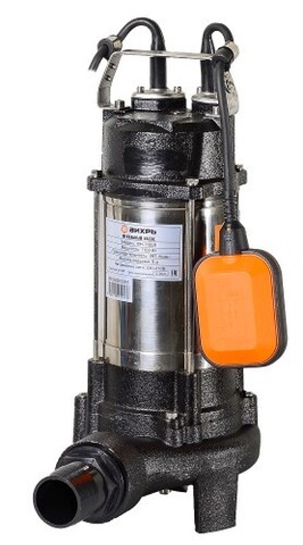Насос дренажный ВИХРЬ ФН-1100Л фекальный 68/5/4