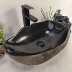Раковина из речного камня RS-65084 48*33*15 0861