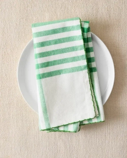 ZARA HOME САЛФЕТКИ ИЗ ХЛОПКА В КЛЕТКУ НАБОР ИЗ 2 ШТ.), ЗЕЛЕНЫЙ