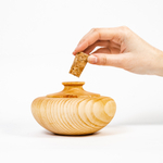 Деревянный сосуд (графин) для жидкости из сибирского кедра GR5