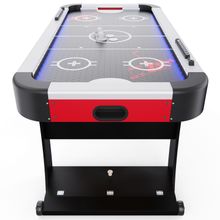 Игровой стол - аэрохоккей DFC IRIS 153 х 76 см, с подсветкой, складной