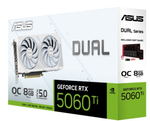Видеокарта ASUS GeForce RTX 5060 TI DUAL OC WHITE (DUAL-RTX5060TI-O8G-WHITE)