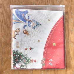 ДОРОЖКА "С НОВЫМ ГОДОМ "45Х300СМ ,КРАСНЫЙ, 100% ХЛОПОК,ТВИЛ ПРОПИТКА